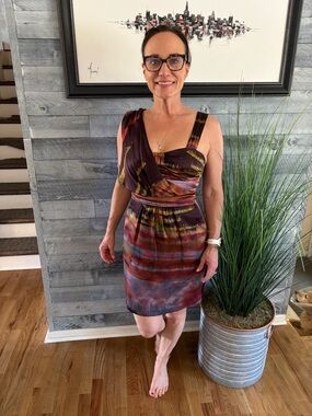 Gorgeous Silk Draped Dress